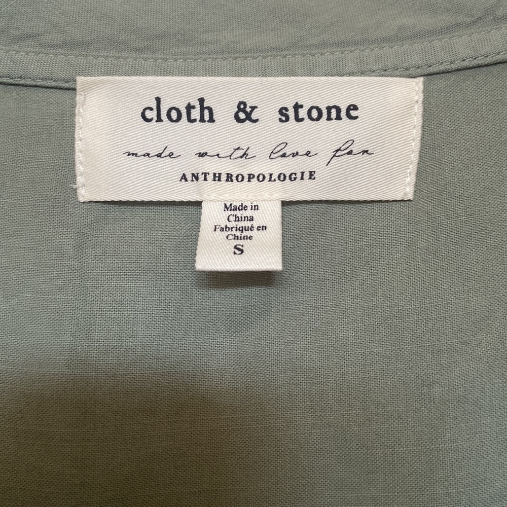 Anthropologie CLOTH and STONE Liv- tie front mini dress - Picture 5 of 9